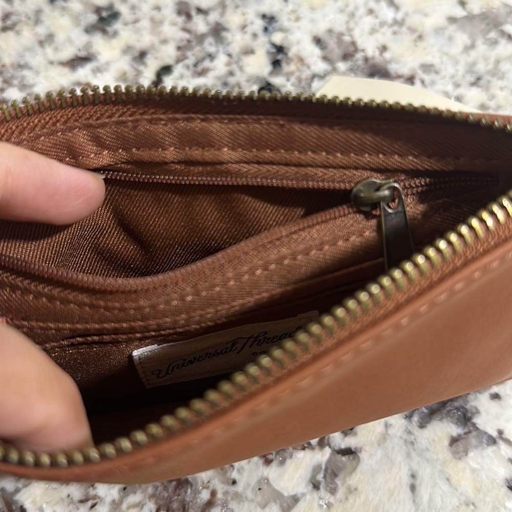 Universal Thread Goods Co. Small Brown Zip Wristl… - image 4
